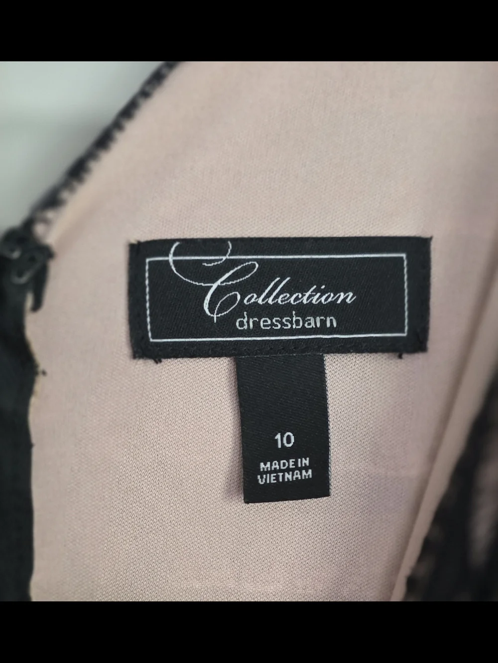 Dress Barn Black and Cream Midi Dress